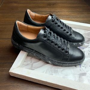 FRYE Ivy Low Lace Sneaker Black Boho NWT NIB